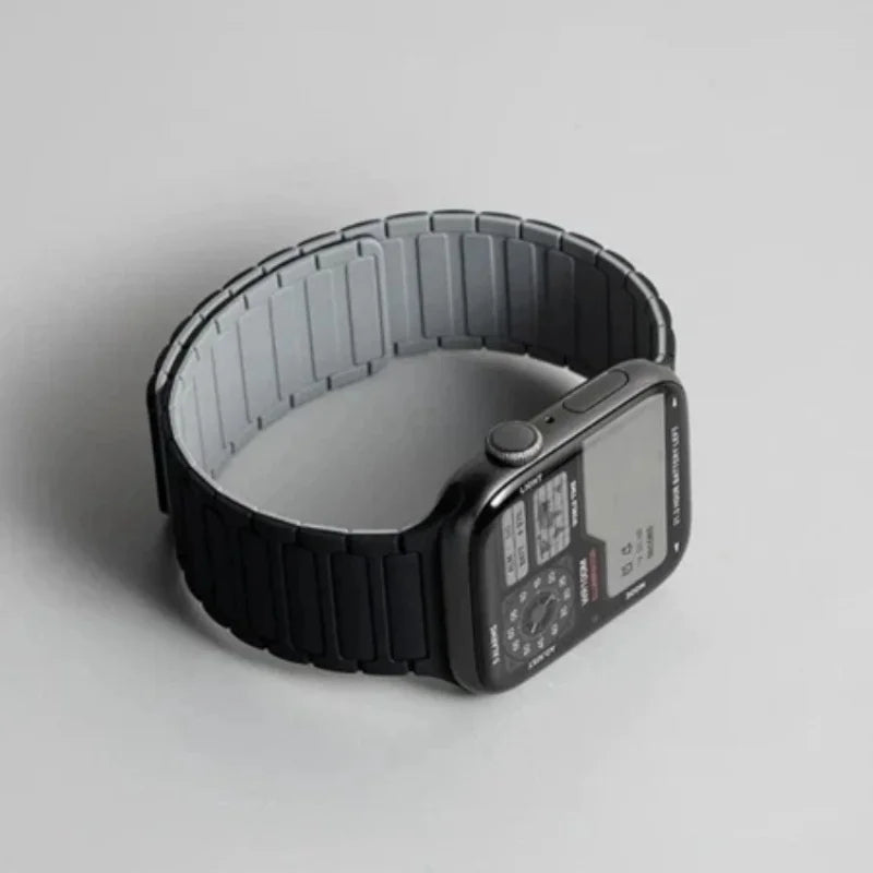 Magnetic Silicone Band for Apple Watch Ultra 2, Series 10/9/8/SE – All Sizes