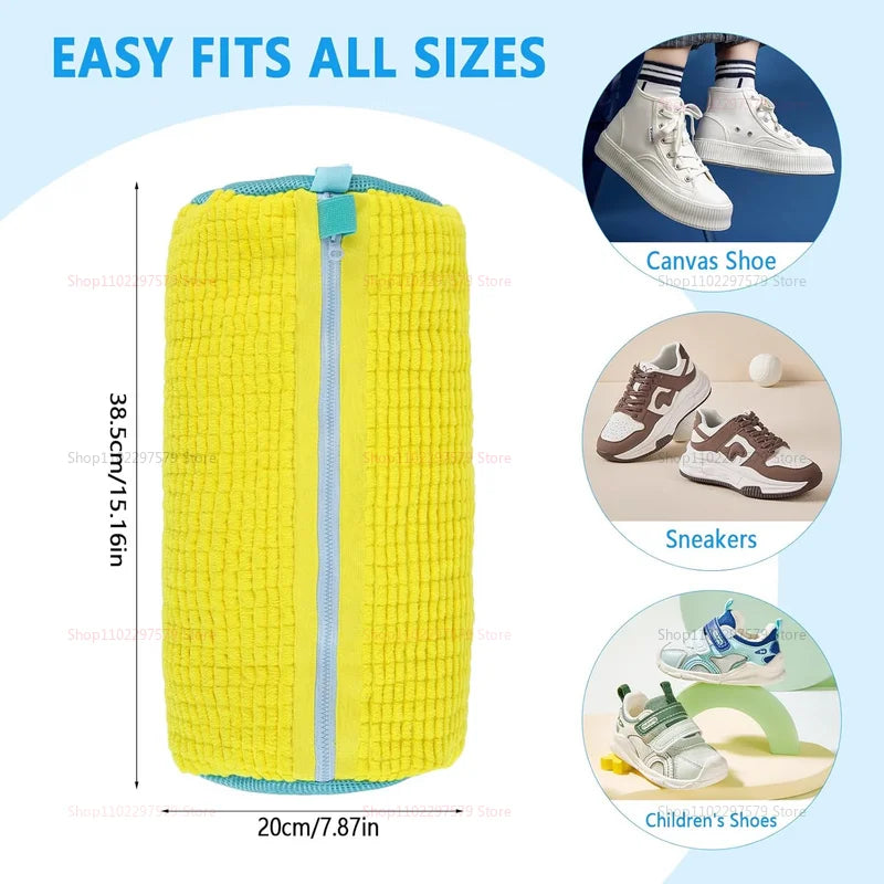Borsa per lavatrice di scarpe: Borsa per scarpe per lavatrice - Borsa riutilizzabile per la pulizia delle scarpe per scarpe da ginnastica, scarpe da tennis, non macchiate