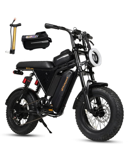 Bodywel M16 Pro Fat-Tire Electric Bike – 48V 15.6Ah Battery