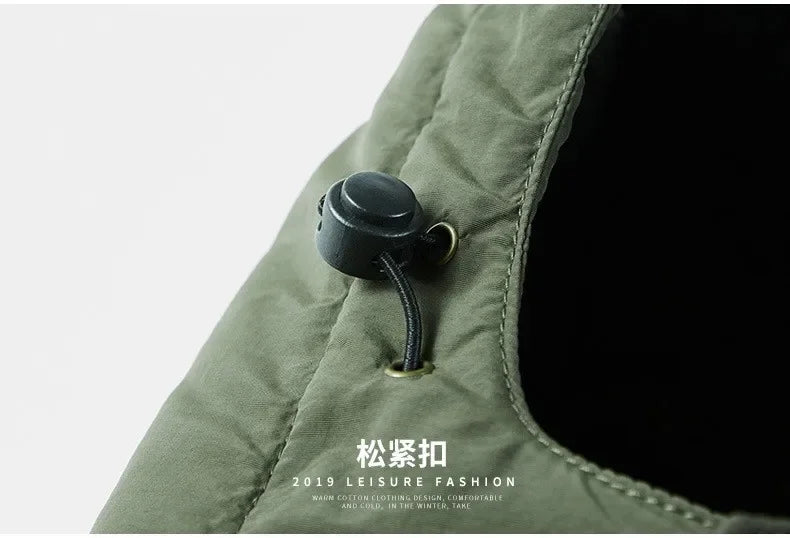 Nuovi uomini invernali Parka con cappuccio Piumini lunghi casual in pile Giacche calde per utensili Cappotti invernali maschili all'aperto di buona qualità Taglia 5