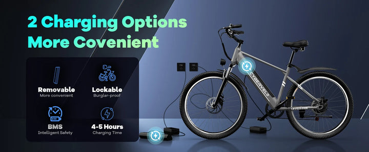 Cybervelo EK3 26-Inch Electric Bike – 48V 14Ah Battery