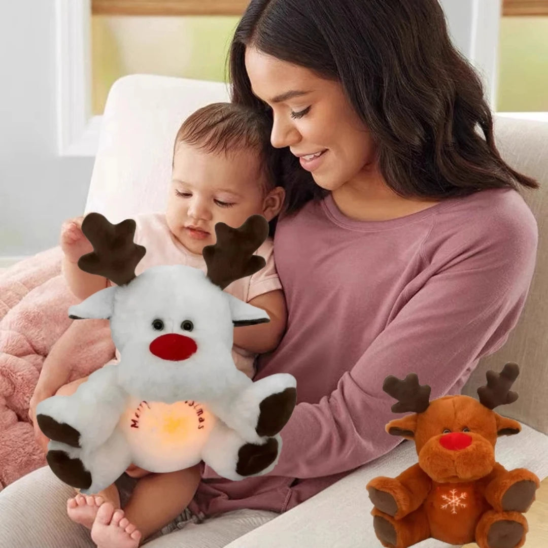 Peluche con Renna di Natale per Respirazione Rilassante