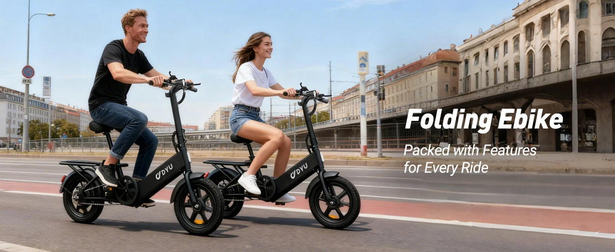 DYU C3 Mini Folding Electric Bike – 14-Inch, 36V Battery