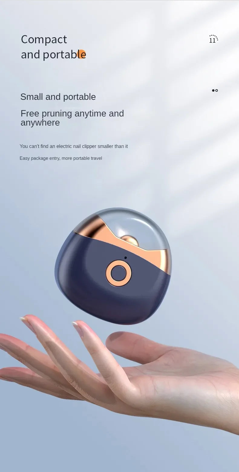 2-in-1 Electric Nail File and Nail Grinder, Automatic Nail Clipper for Adults and Kids with Safe Anti-Pinch Design