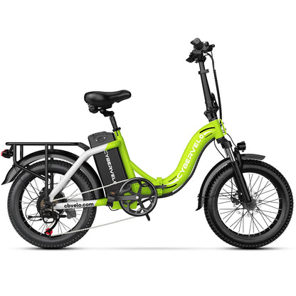 Cybervelo Mars700 Folding Fat-Tire Electric Bike – 48V 20.8Ah