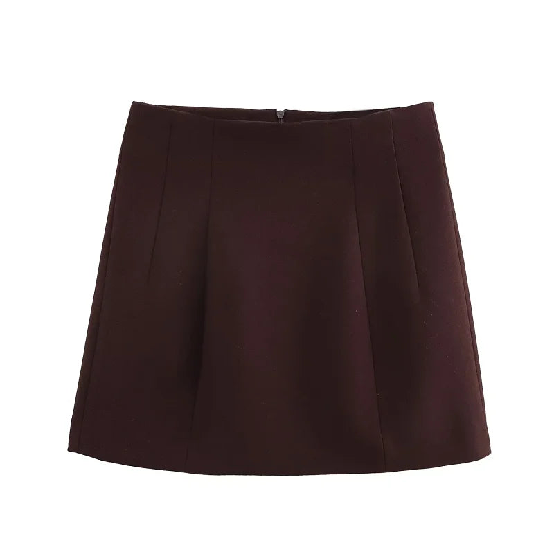 HXAO Set di gonne eleganti per donna 2 pezzi Outfit 2025 Cappotto lungo blazer primaverile Minigonne a vita media Set di gonne da ufficio alla moda