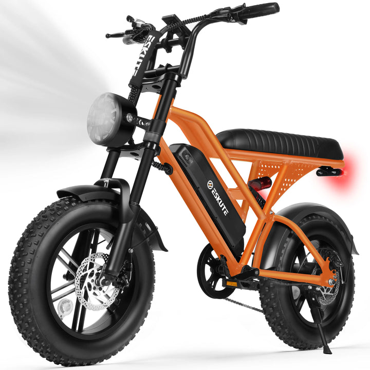 Eskute V100 Fat-Tire Electric Bike – 48V 13Ah, 16-Inch Tires
