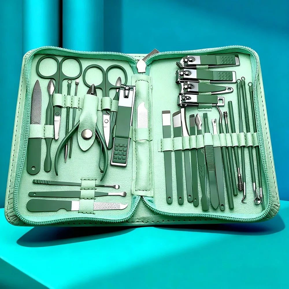 30-Piece Professional Stainless Steel Manicure Set