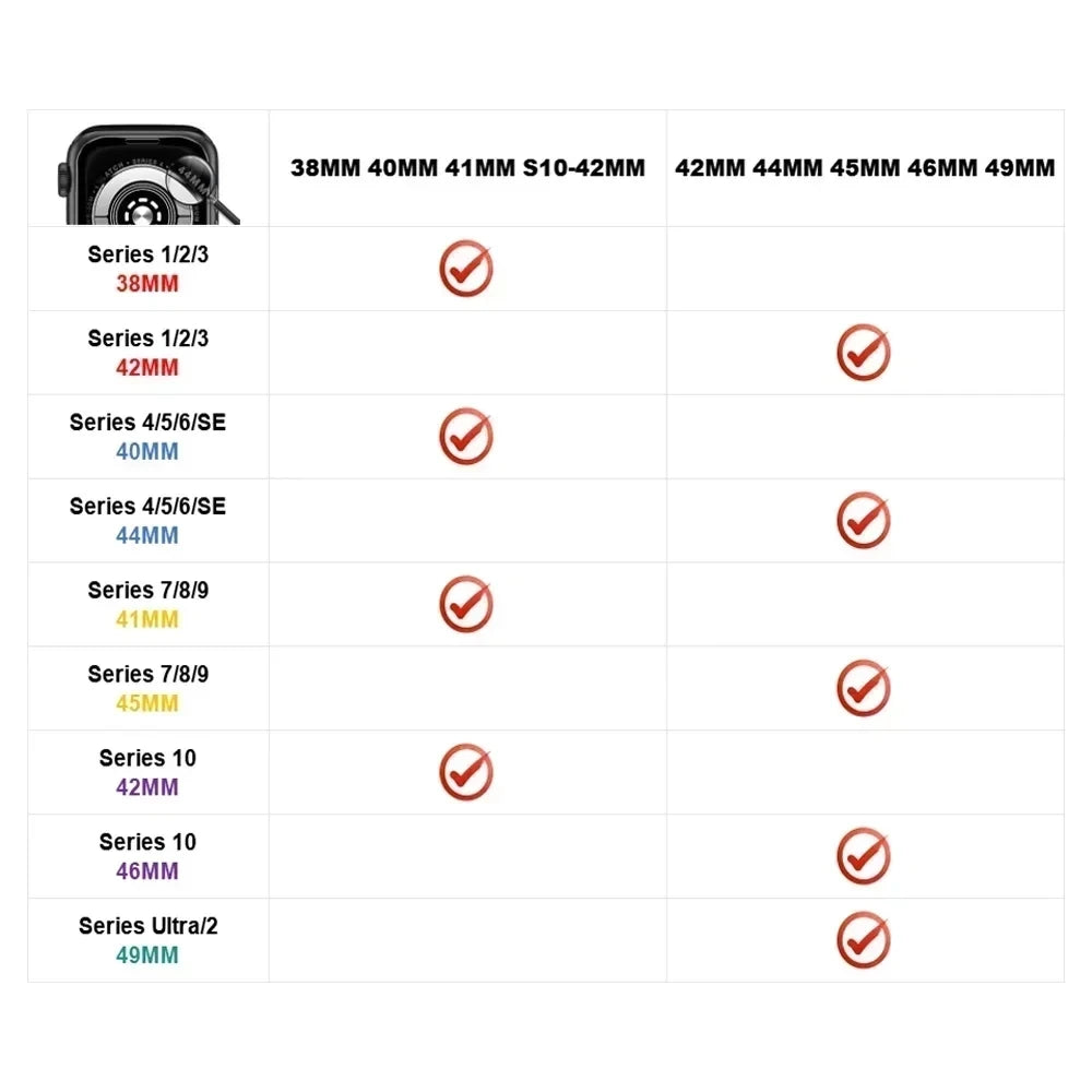 Magnetic Silicone Band for Apple Watch Ultra 2, Series 10/9/8/SE – All Sizes