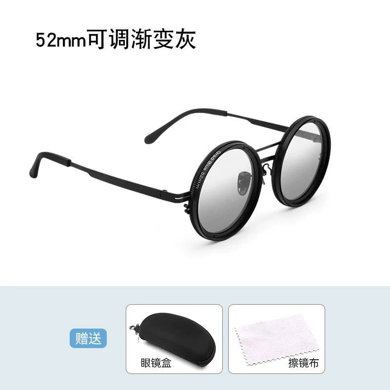 Handmade ND9 Polarized Sunglasses – Adjustable Darkening and UV400 Protection