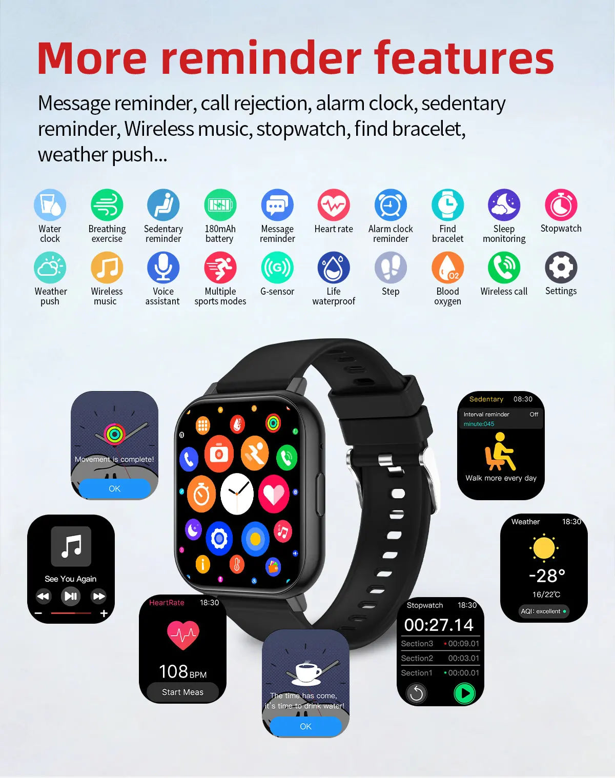 LIGE 2026 Smartwatch – Bluetooth Calling and Fitness Tracker for Everyone