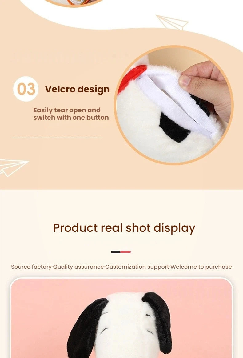 Peluche Snoopy con Respiro Ritmico Rilassante