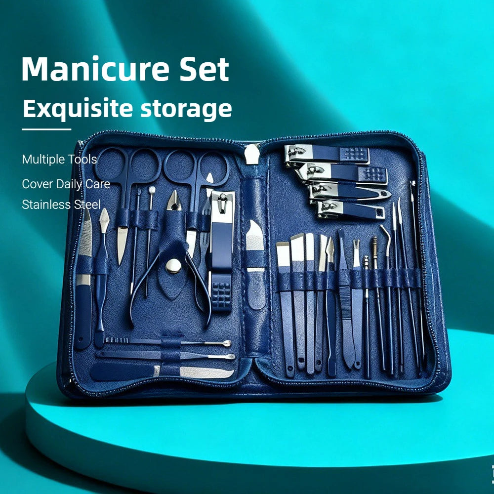 30-Piece Professional Stainless Steel Manicure Set