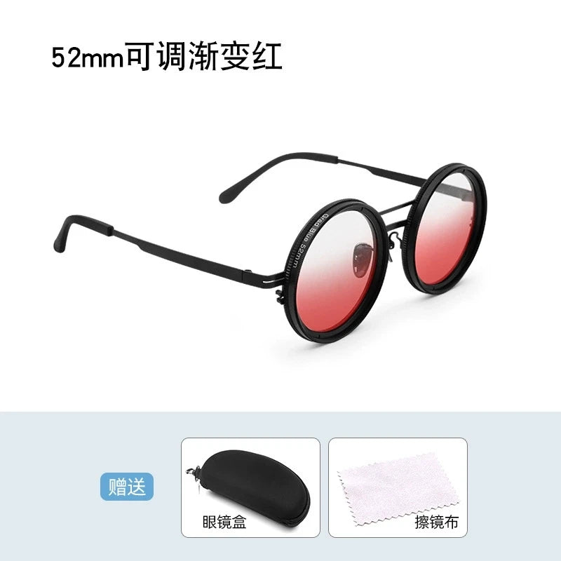 Handmade ND9 Polarized Sunglasses – Adjustable Darkening and UV400 Protection