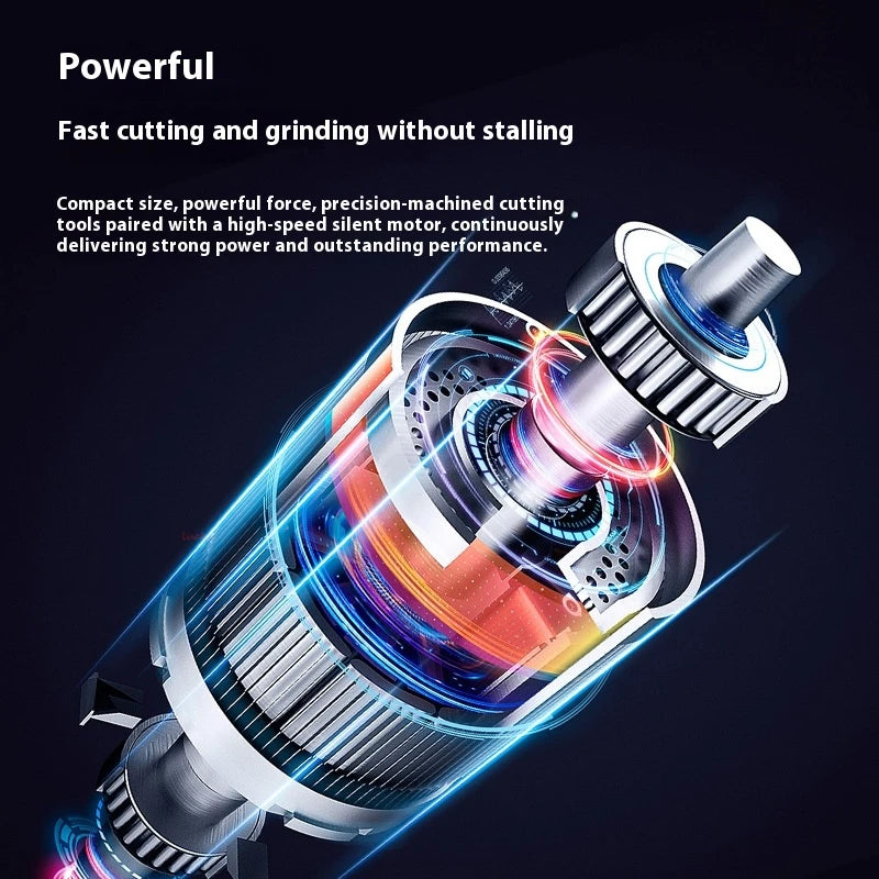 2-in-1 Electric Nail File and Nail Grinder, Automatic Nail Clipper for Adults and Kids with Safe Anti-Pinch Design