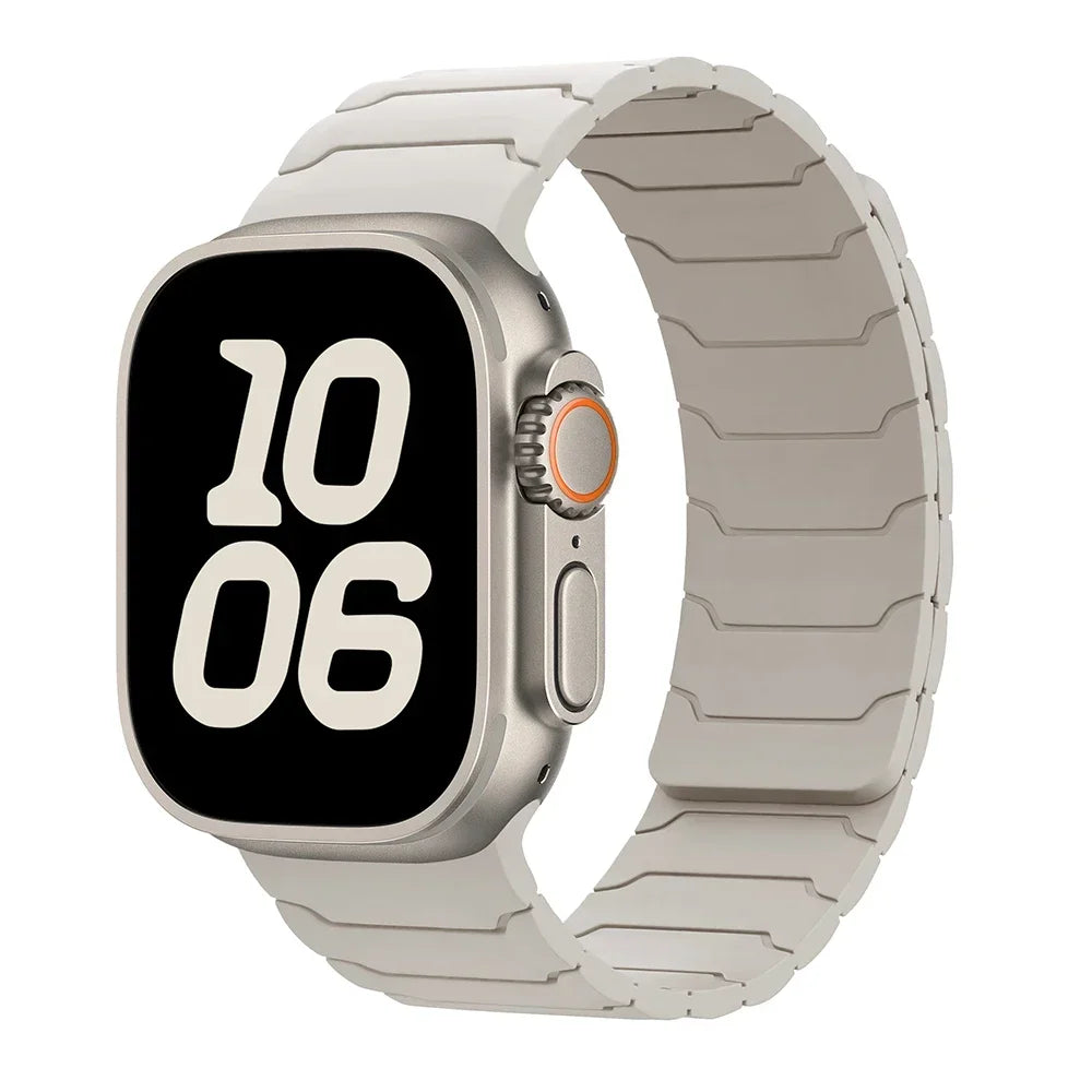 Magnetic Silicone Band for Apple Watch Ultra 2, Series 10/9/8/SE – All Sizes