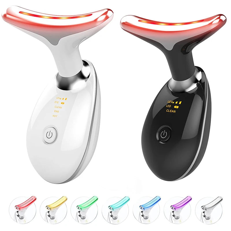 7-LED Face and Neck Sculpting Massager – Skin Rejuvenation Device