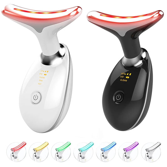 7-LED Face and Neck Sculpting Massager – Skin Rejuvenation Device