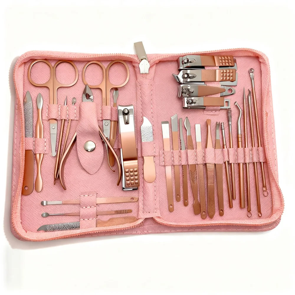30-Piece Professional Stainless Steel Manicure Set