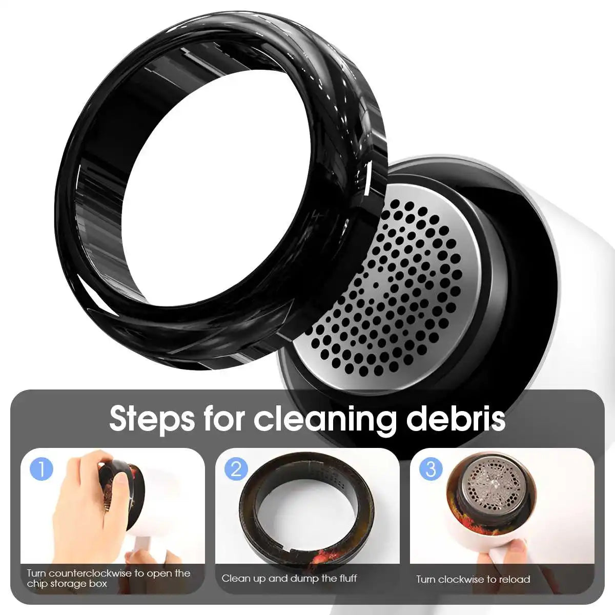 Electric Lint Remover with LED Display – Rechargeable Fabric Shaver