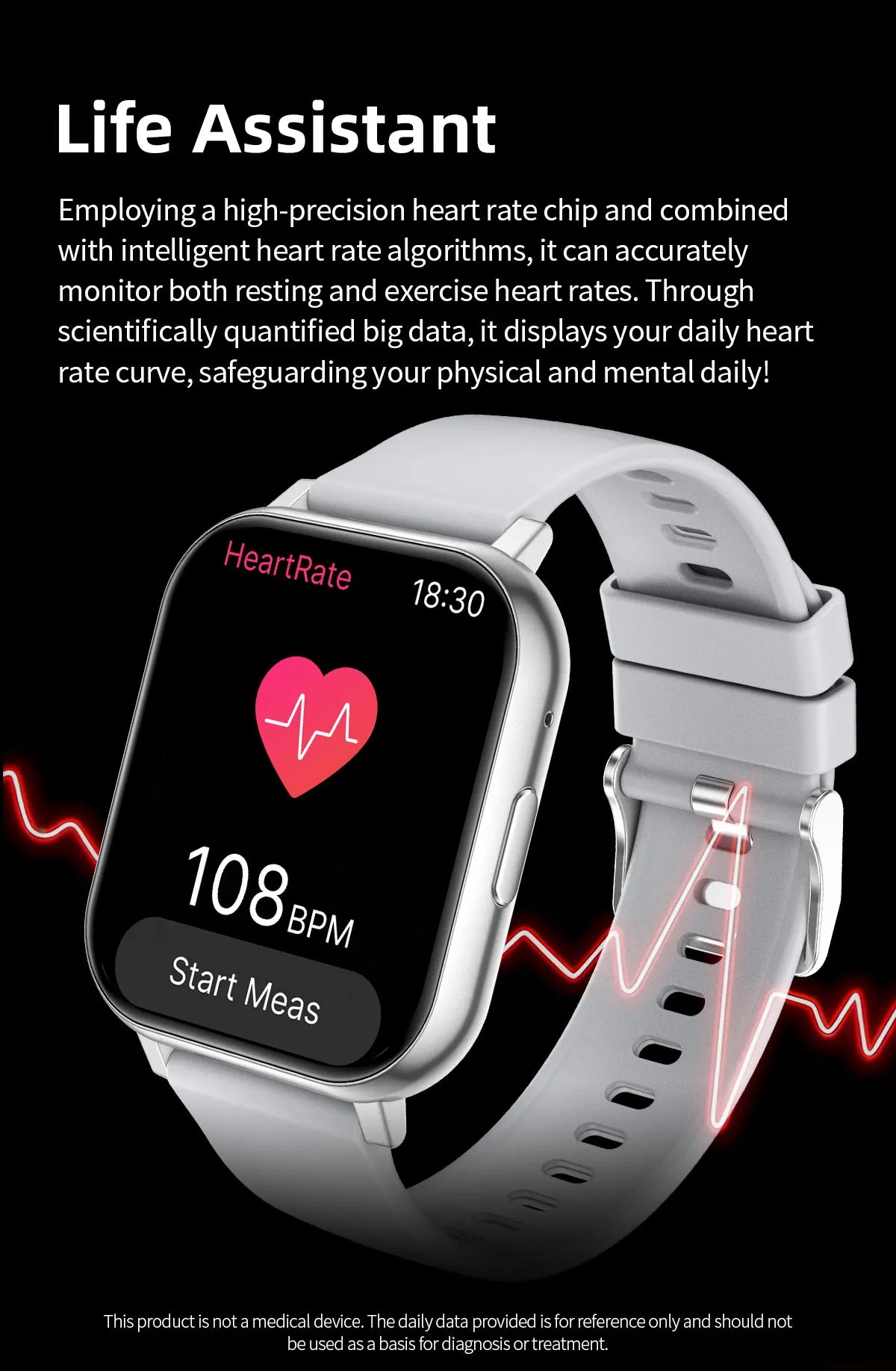 LIGE 2026 Smartwatch – Bluetooth Calling and Fitness Tracker for Everyone