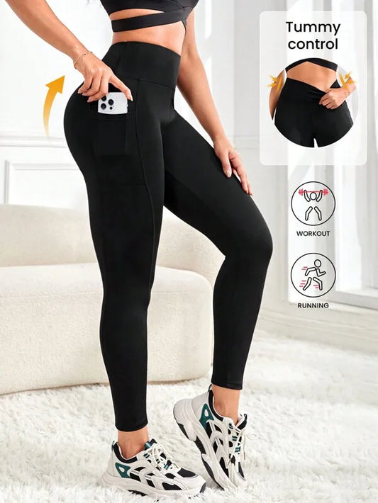 Women's High Waisted Yoga Leggings with Pockets