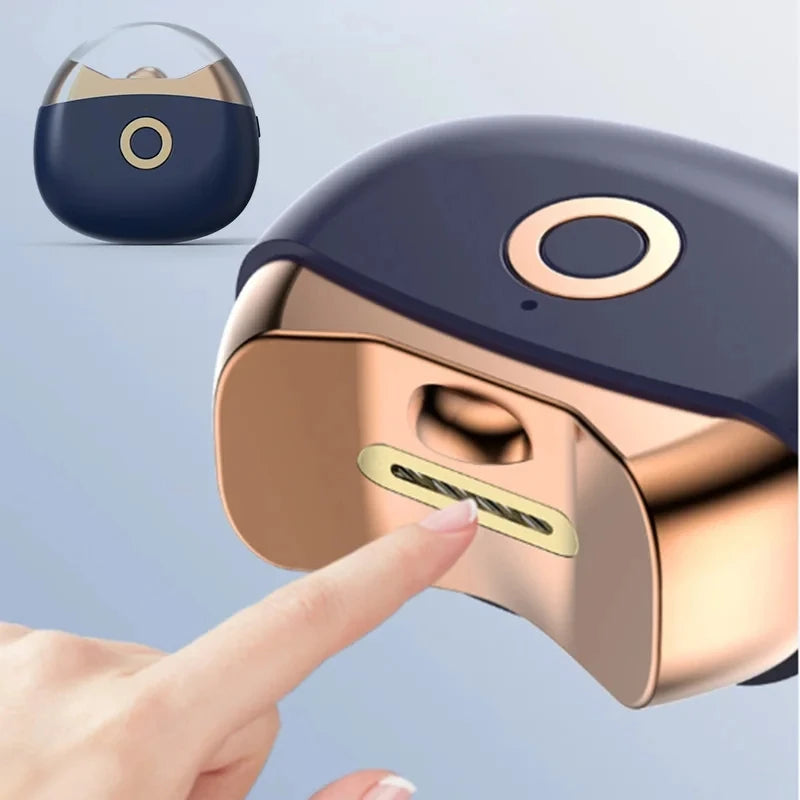 2-in-1 Electric Nail File and Nail Grinder, Automatic Nail Clipper for Adults and Kids with Safe Anti-Pinch Design