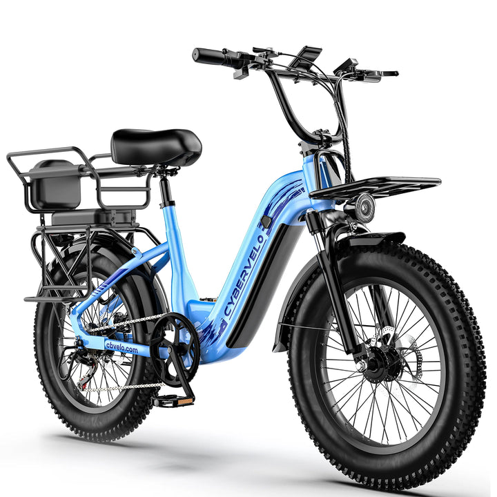 Cybervelo EK8 / EK12 Step-Through Electric Bike – 48V 20Ah