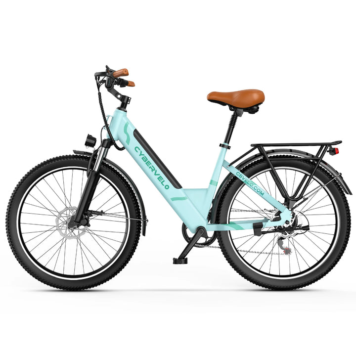 Cybervelo EK2 Step-Through Electric Bike – 26-Inch, 48V