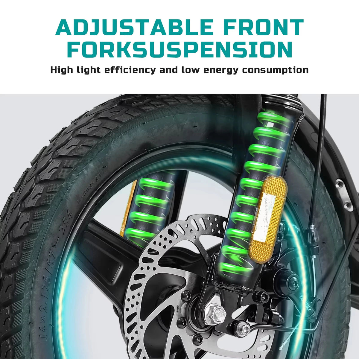 14-Inch Folding Electric Commuter Bike – 48V Battery