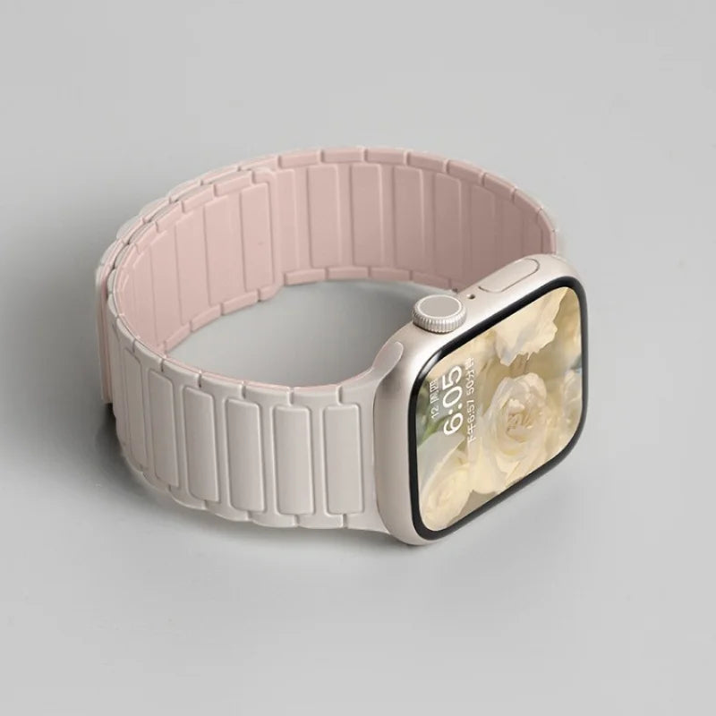 Magnetic Silicone Band for Apple Watch Ultra 2, Series 10/9/8/SE – All Sizes