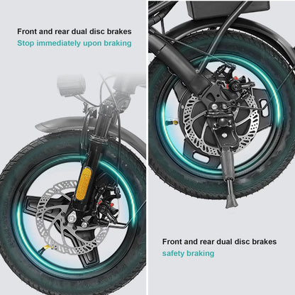 14-Inch Folding Electric Commuter Bike – 48V Battery