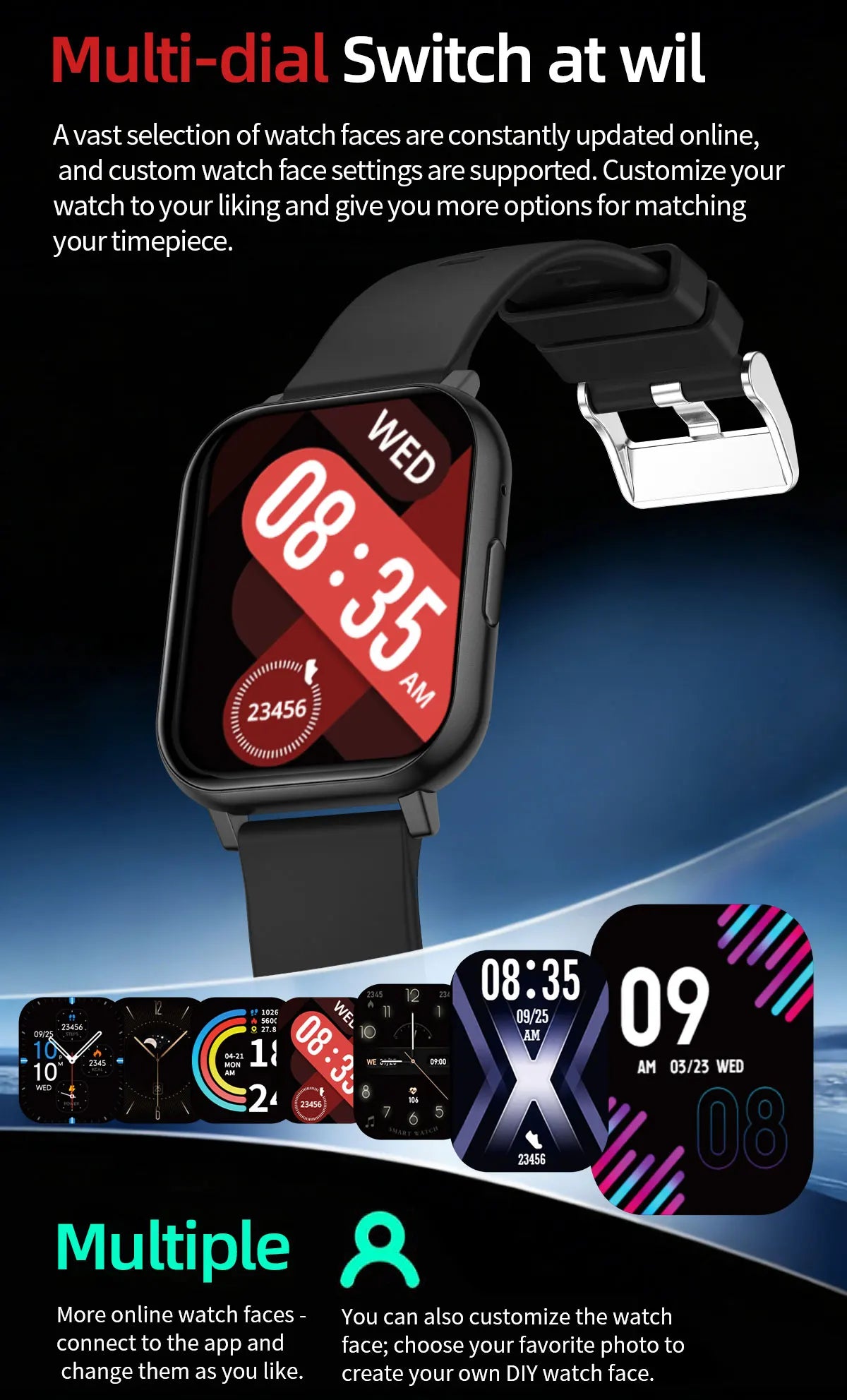 LIGE 2026 Smartwatch – Bluetooth Calling and Fitness Tracker for Everyone