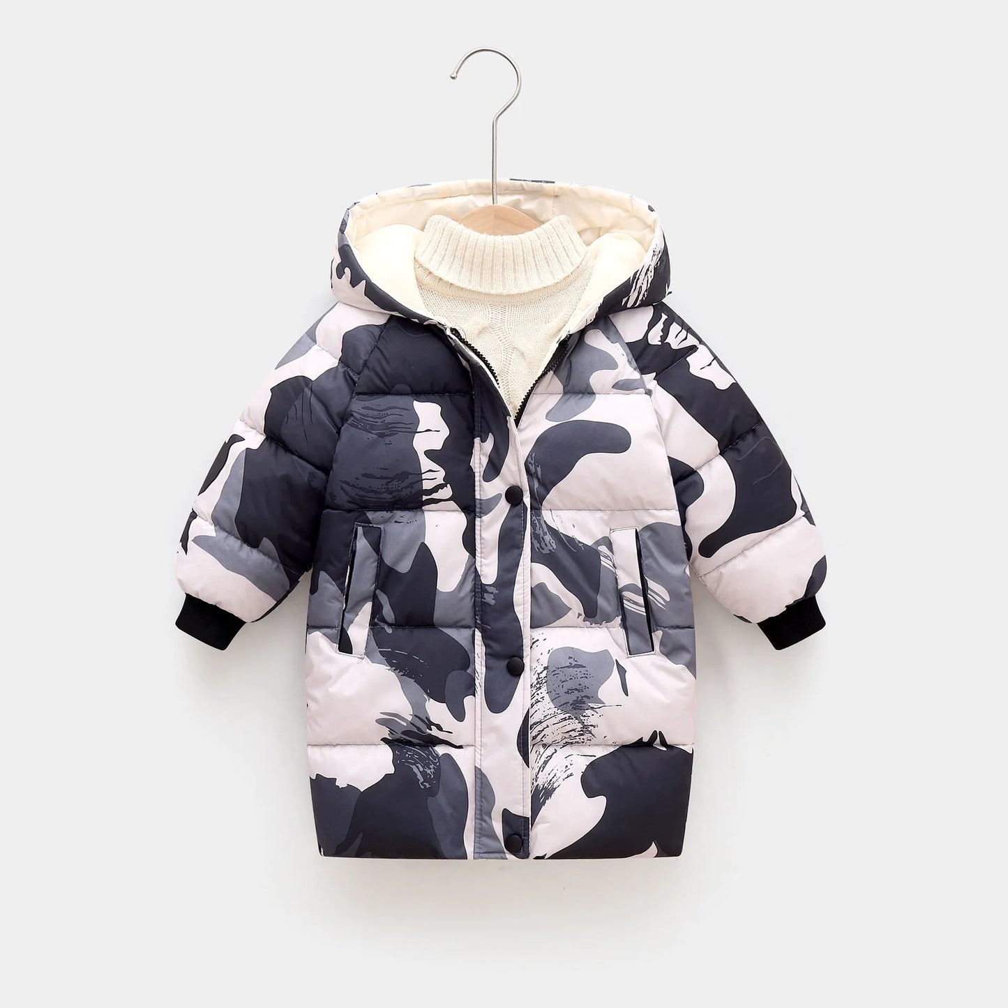 OLEKID 2025 Autunno Inverno Bambini Ragazzi Giacca Con Cappuccio Imbottiture di Cotone Spessore Caldo Ragazze Parka 1-10 Anni Bambini Cappotto Della Tuta Sportiva Del Bambino