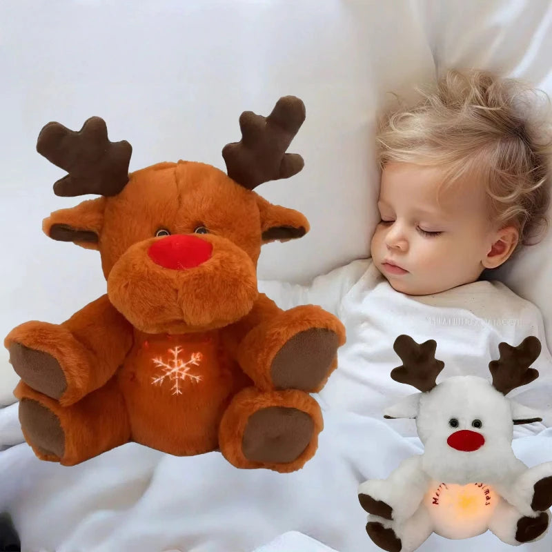 Peluche con Renna di Natale per Respirazione Rilassante