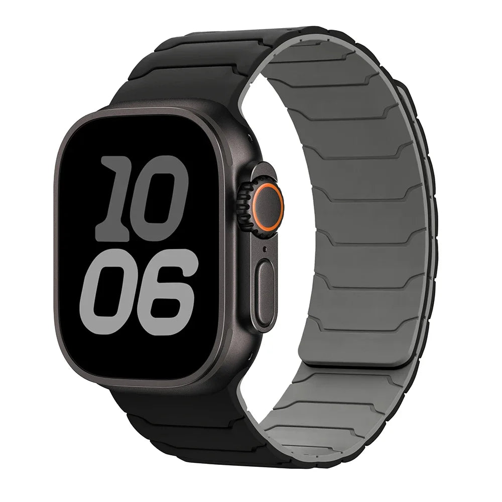 Magnetic Silicone Band for Apple Watch Ultra 2, Series 10/9/8/SE – All Sizes