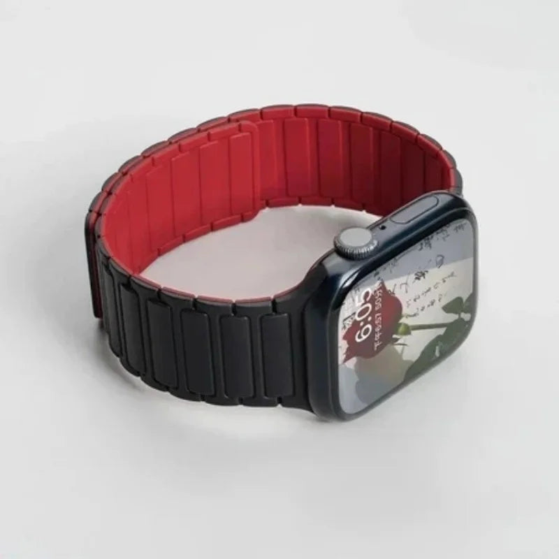 Magnetic Silicone Band for Apple Watch Ultra 2, Series 10/9/8/SE – All Sizes