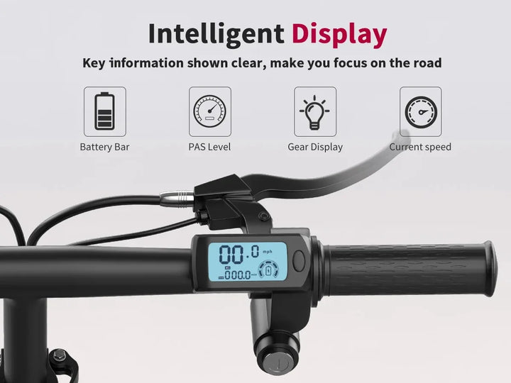 UPlee GQ8 Folding Fat-Tire Electric Bike – 14-Inch Wheels