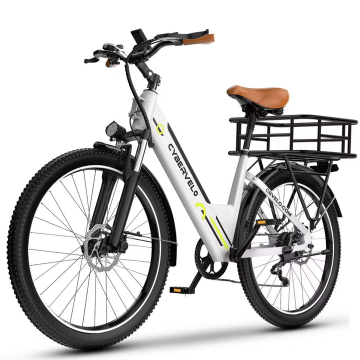 Cybervelo EK2 Step-Through Electric Bike – 26-Inch, 48V