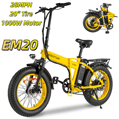 EOEOTWO 26-Inch Fat-Tire Electric Bike – 48V 15Ah