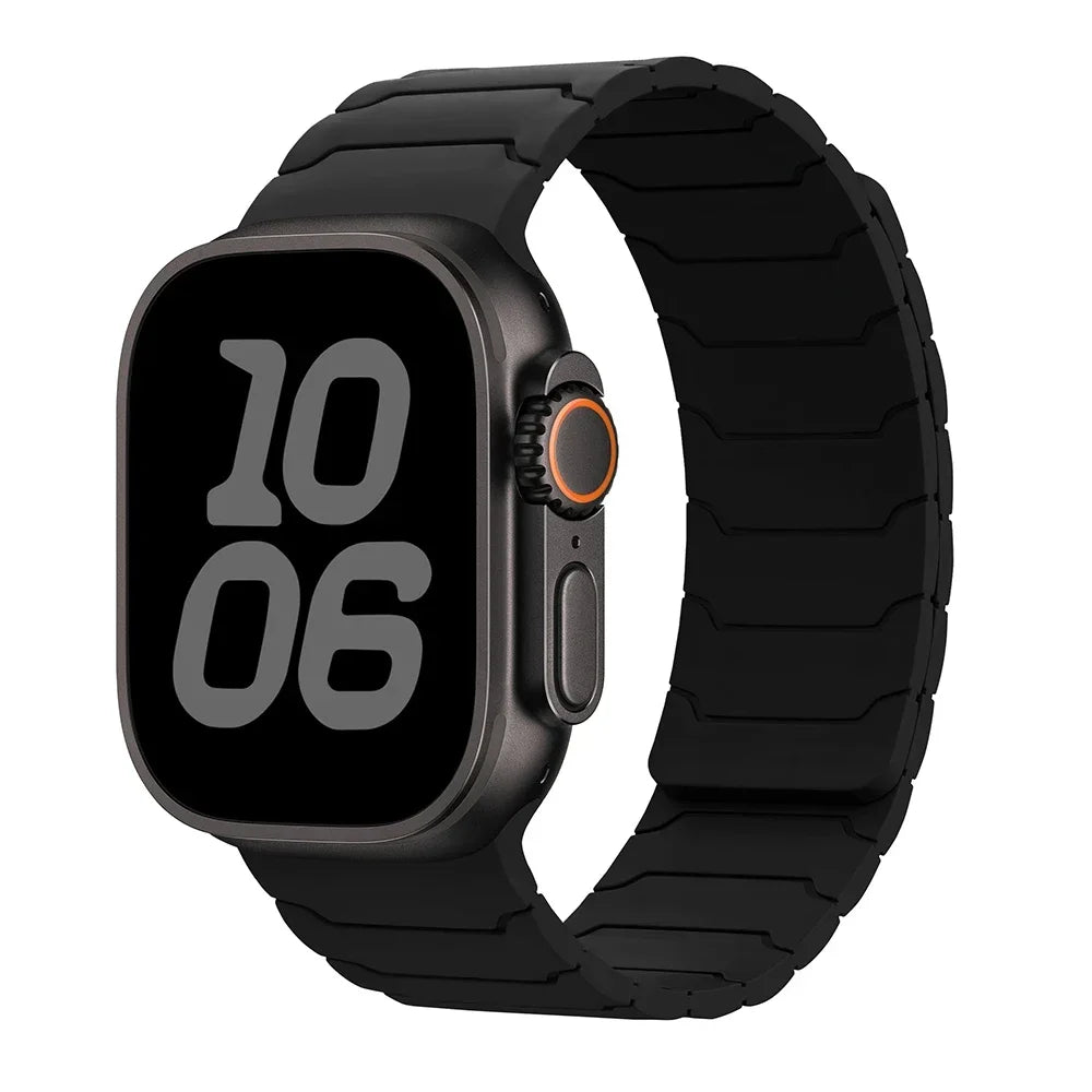 Magnetic Silicone Band for Apple Watch Ultra 2, Series 10/9/8/SE – All Sizes