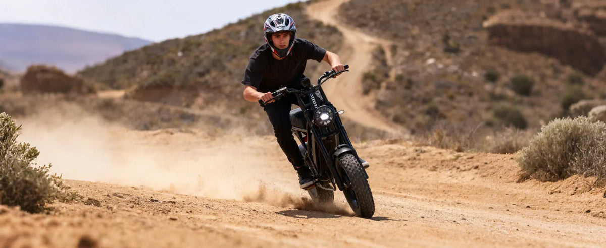 Eskute V100 Fat-Tire Electric Bike – 48V 13Ah, 16-Inch Tires