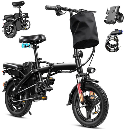 14-Inch Folding Electric Commuter Bike – 48V Battery