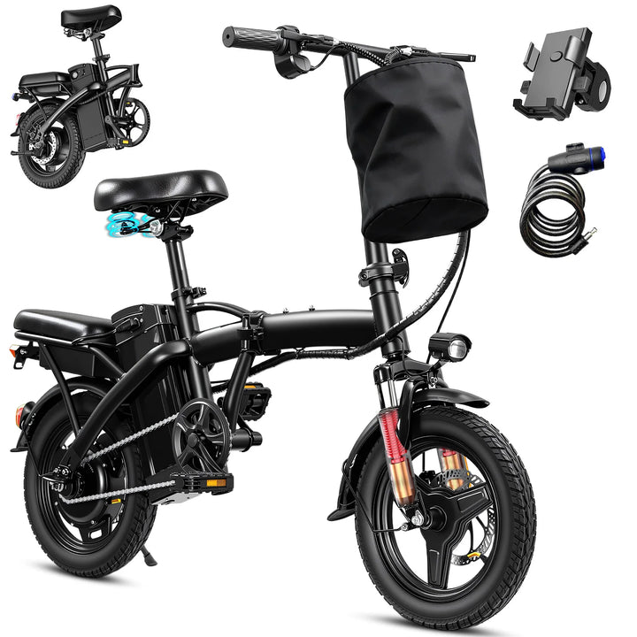 14-Inch Folding Electric Commuter Bike – 48V Battery