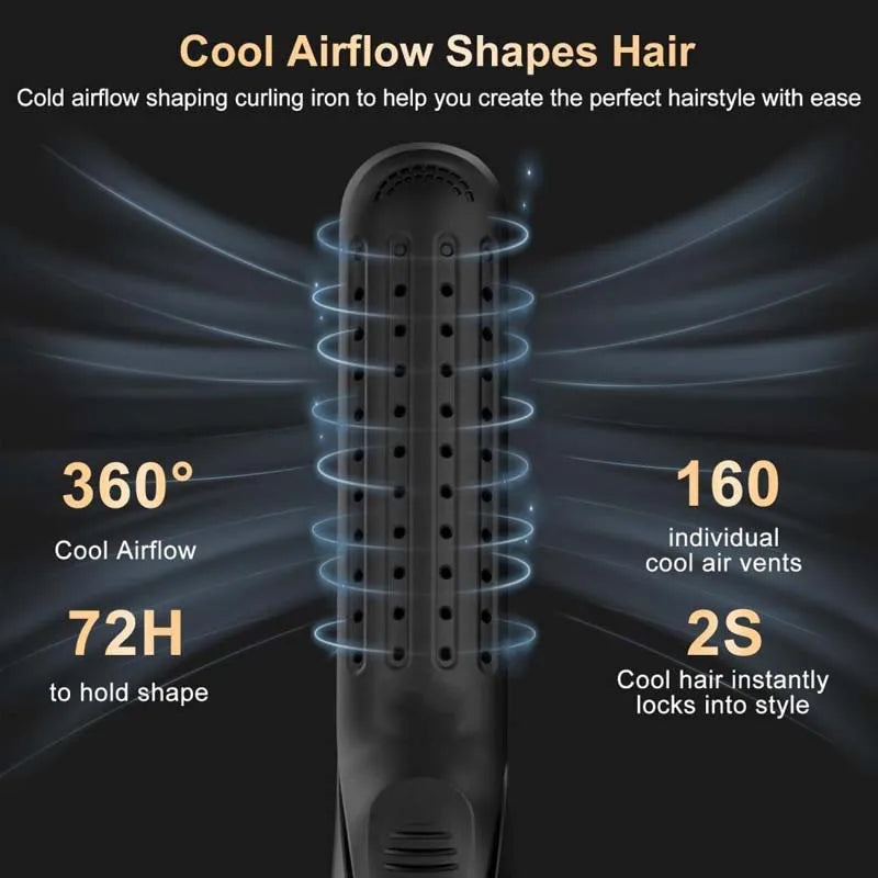 Styling Pro 2-in-1: Straightener &amp; Curler with Cool Airflow