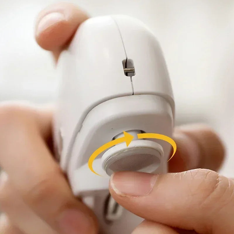 Rechargeable Automatic Electric Nail Clipper with LED Light