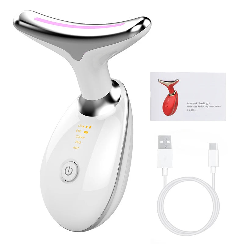 7-LED Face and Neck Sculpting Massager – Skin Rejuvenation Device