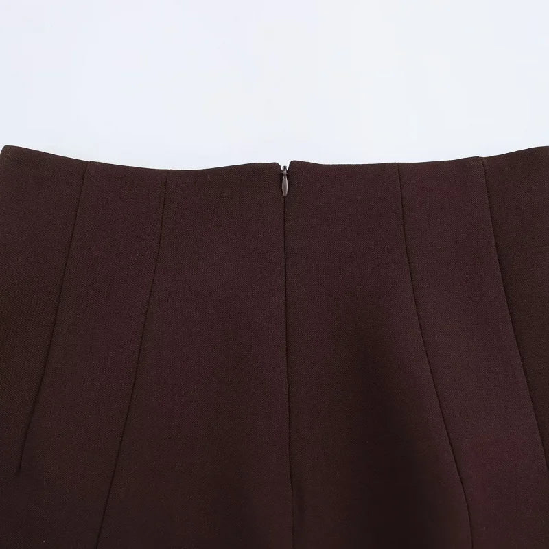 HXAO Set di gonne eleganti per donna 2 pezzi Outfit 2025 Cappotto lungo blazer primaverile Minigonne a vita media Set di gonne da ufficio alla moda