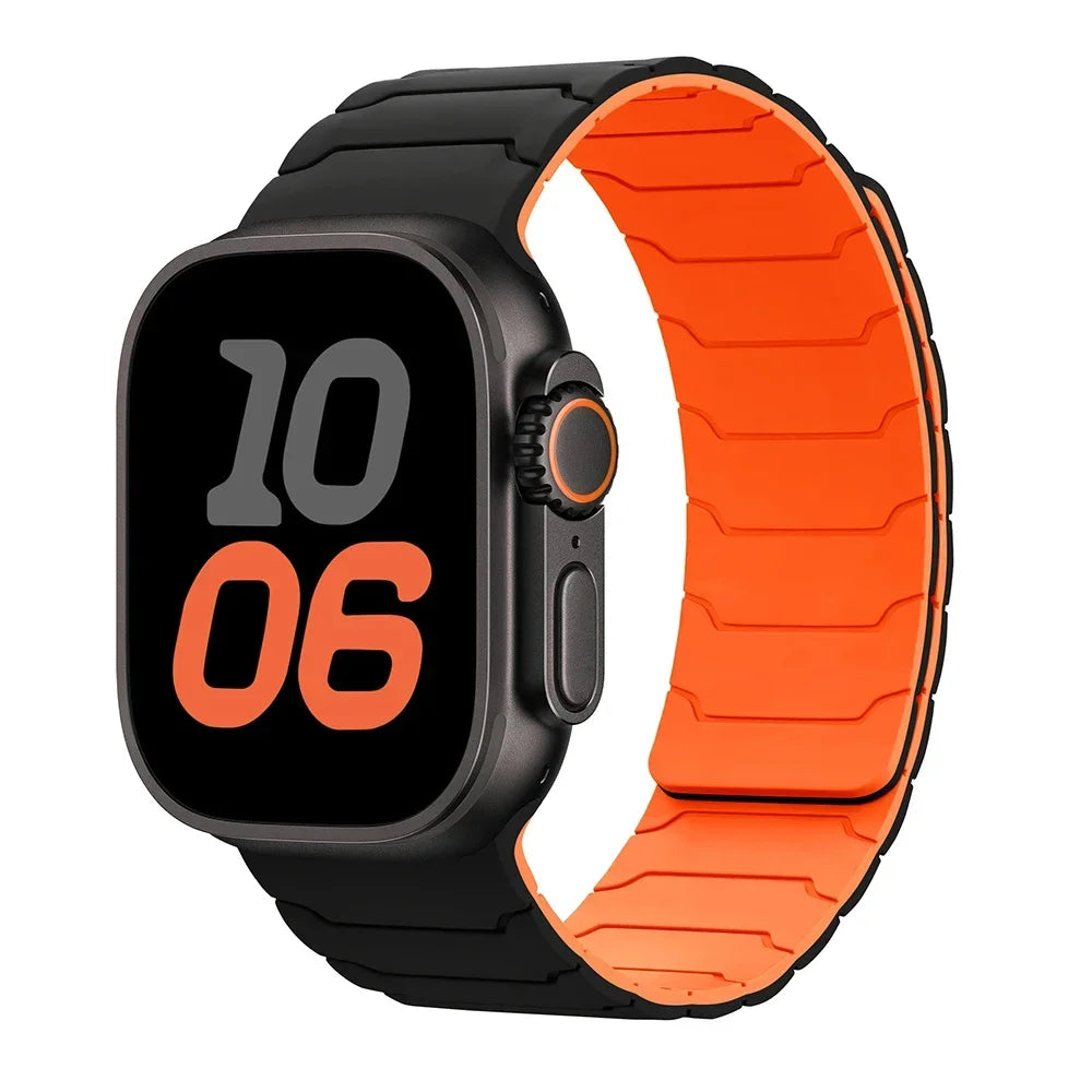 Magnetic Silicone Band for Apple Watch Ultra 2, Series 10/9/8/SE – All Sizes