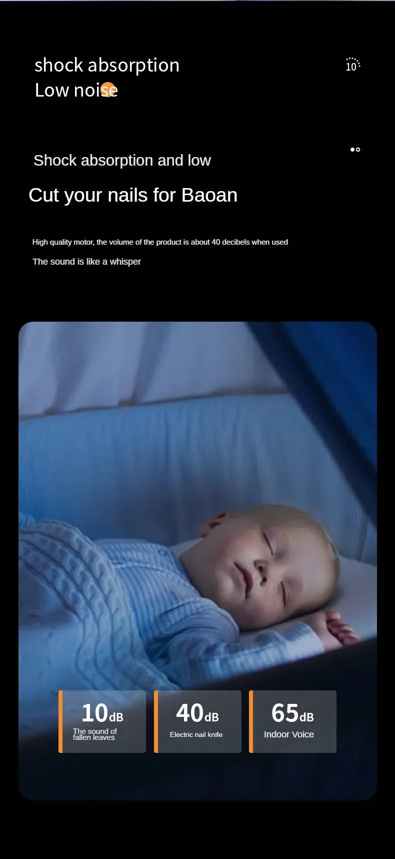 2-in-1 Electric Nail File and Nail Grinder, Automatic Nail Clipper for Adults and Kids with Safe Anti-Pinch Design